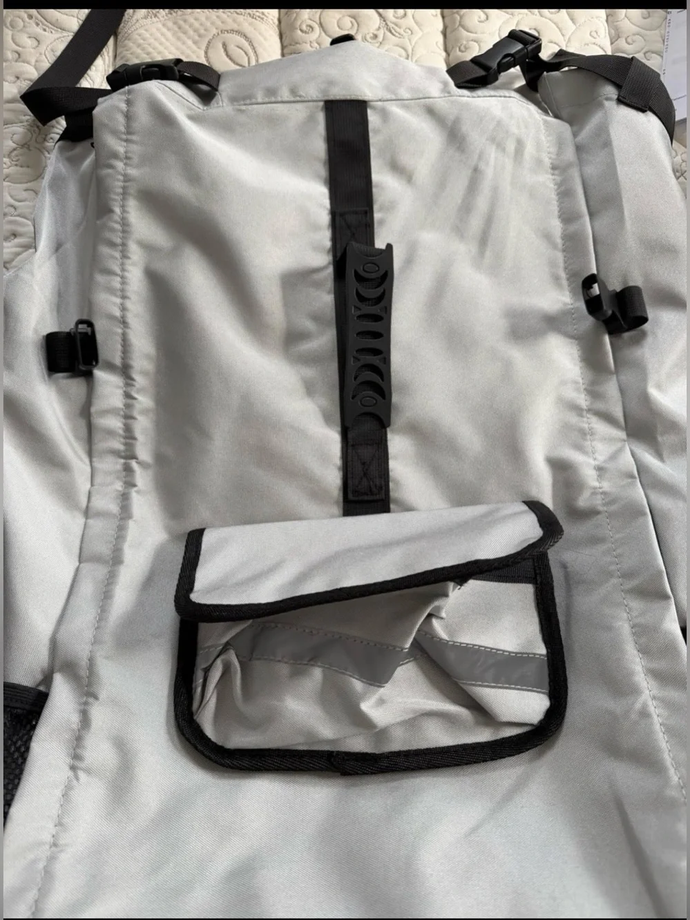 Dog Gray Travel Backpack with GRAY With Black Accents